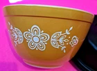 Vintage Pyrex Small Nesting Bowl Butterfly Gold 1.5 Pint Smallest Nesting Bowl