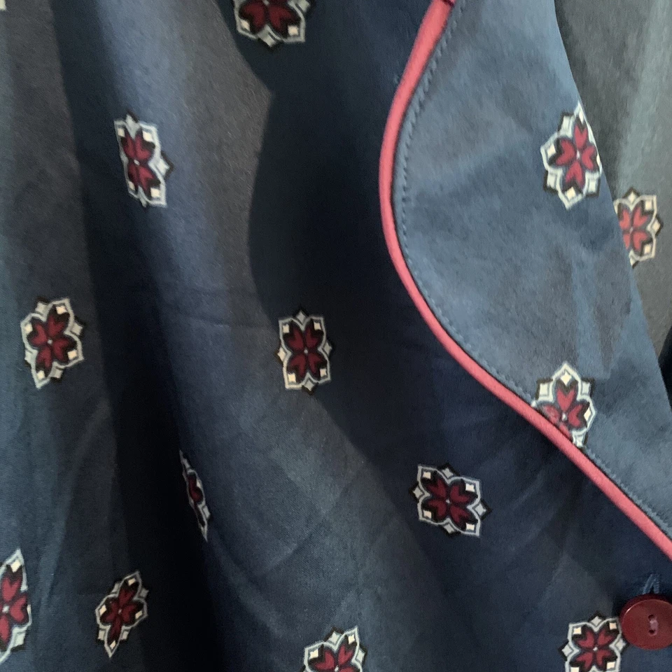 Conjunto de pijama Alfani XXL para mujer pantalones cortos de satén top azul verdoso Foto 2 de 4