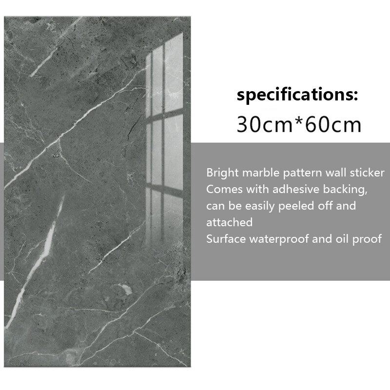 10 Pack SelfAdhesive Marble Tiles Sticker Stick On Wall Floor Kitchen