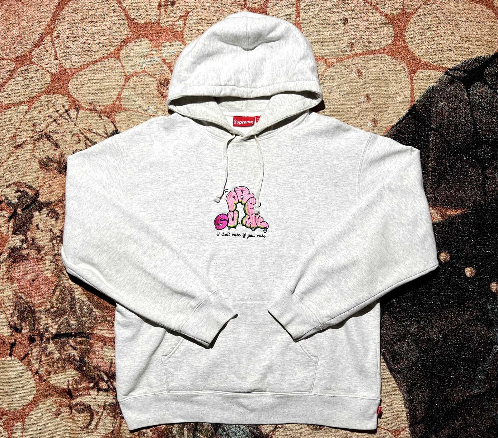 Sweat à capuche Supreme Don't Care SS21 bruyère multi taille L
