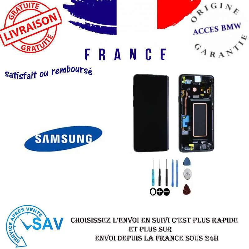 Original Ecran LCD Complet Noir Sur Châssis Pour Samsung Galaxy S9 (G960F) - Photo 1/1