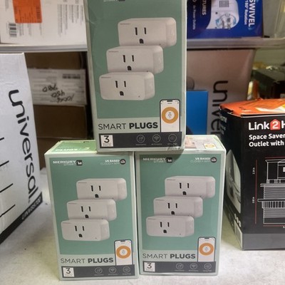 Merkury Smart Wi-Fi Plug, Compatible W Alexa & Google Assistant, 3 Pack X 3 (9)