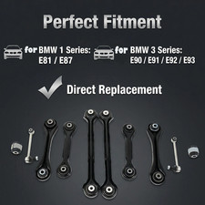 For BMW 3 Series E90 E91 E92 E93 2005-2013 Rear Suspension Control Arm Set of 10