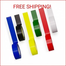 D-NYX 6 Pack Color Vinyl Electrical Tape, Waterproof Flame Heat  Weather Resist
