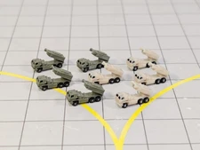 MILITARY HIMARS Missile Launch Trucks (x8) Airport GSE Vehicles 1:500 Scale