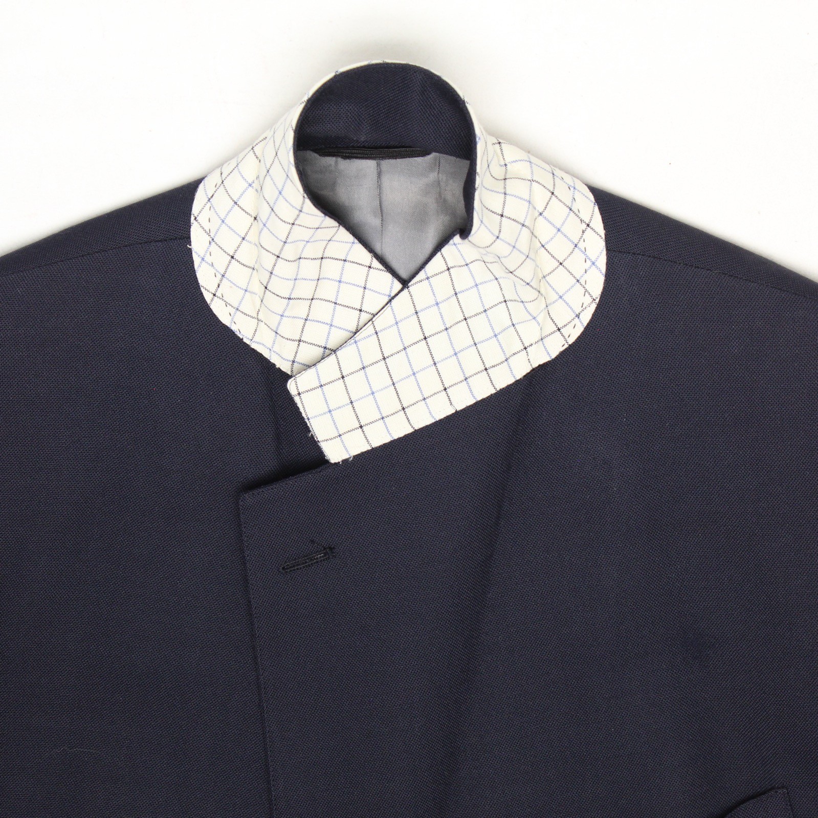 VTG 70s Chaps Ralph Lauren Suit Mens 44R 39x30 Solid Navy Blue Wool Jacket Pants image 5