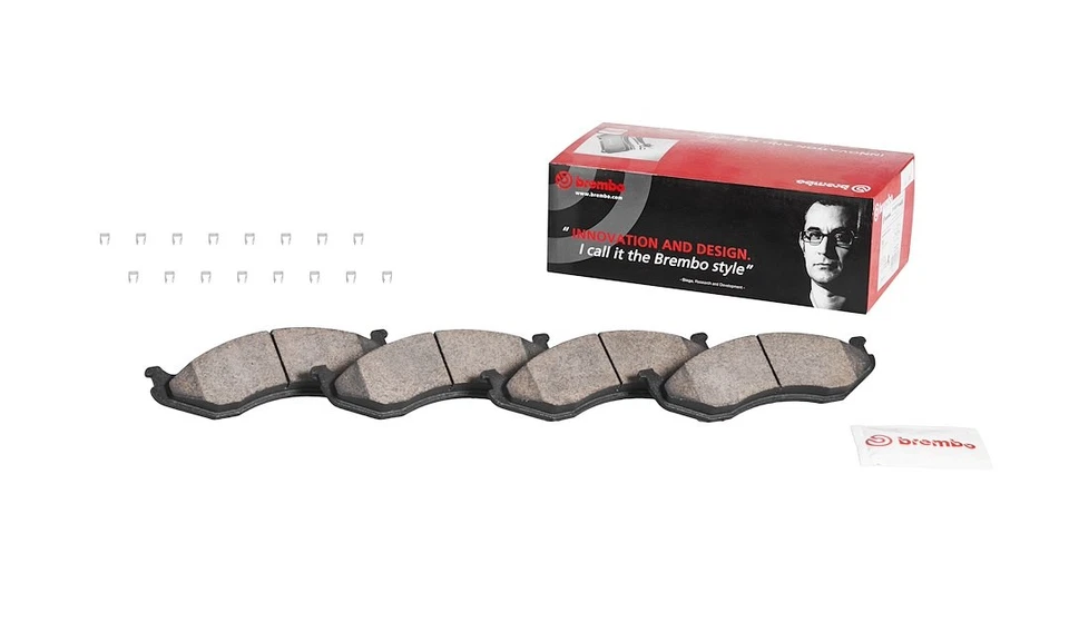 Brembo Front Ceramic Brake Pads Fits 1997-2006 Jeep Wrangler TJ Brakes P37004N Foto 2 de 2