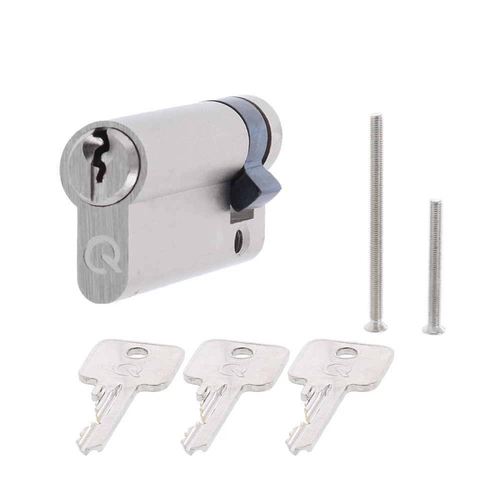 greenteQ Halbzylinder Zylinderschloss 10/30 Garagentorschloss mit 3 Schlüssel