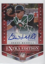 2012 Elite Extra Edition Aspirations Die-Cut Signatures Bruce Maxwell Auto 1u6