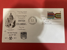 Canada FDC - 1971 - British Columbia , Scott # 552, Rosecraft Cover