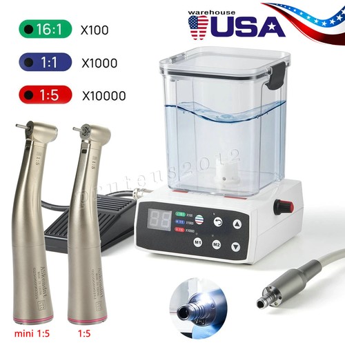 Dental LED Electric Motor System Water Tank / LED 1:5 Handpiece For