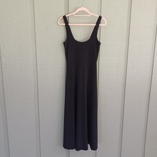 J Crew Scoop Neck A Line Midi Dress Size XS Women Preppy Stretch In Matte Jersey