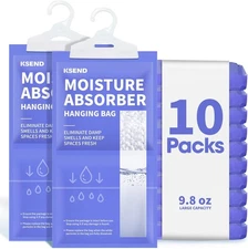 Moisture Absorbers 10-Pack 9.8oz Dehumidifier Bags Closet Humidity Odor Control