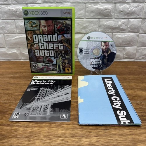 Grand Theft Auto IV (Xbox 360, 2008) CIB Tested Working Free Shipping GTA 4