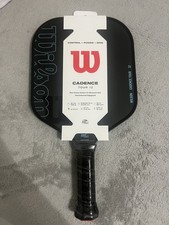 Wilson Cadence Tour 12 Pickleball Paddle Raw Carbon Surface Lightweight Racquet