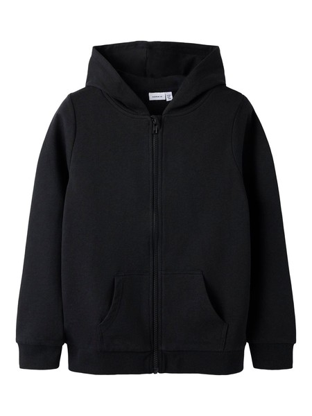 Name IT Jungen Hoodie-Jacke Schwarz 98 Nkmnesweat Card W Hood UNB Noos-image
