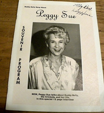 PEGGY SUE INTERVIEW, BUDDY HOLLY MEMORIAL SOC...