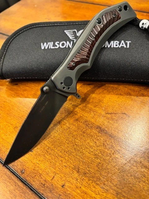 Cuchillo Plegable Wilson Combat Rapid Response XL 3.5" Drop Point ELMAX SS NUEVO Foto 3 de 4