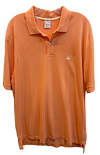Brooks Brothers Performance Polo Shirt Men's Large Original Fit Peach All Cotton