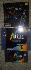 NEW 3 PIECE  AIR BRUSH LOT  3 BOXES CORDLESS, DUAL ACTION UNOPENED MINT FREE S&H