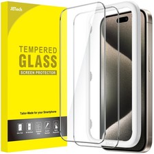 JETech Screen Protector for iPhone 15 Pro Max, 15 Max-6.7 Inch