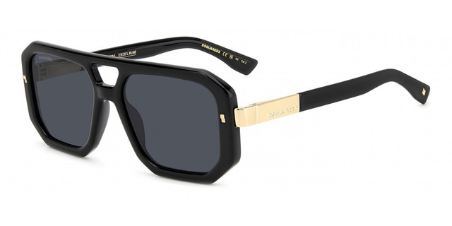 Lunettes de Soleil Dsquared2 D2 0105/S Black 56/17/140 Homme