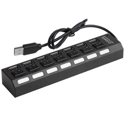 7 -Port Multi Usb for Computer Powered Hub Charge Multiple Laptop