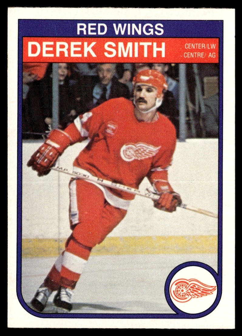 1982-83 O-Pee-Chee Card Hockey Derek Smith Detroit Red Wings #95 NM