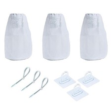 Energy Saving Dryer Vent Lint Catcher Bags 3 Pack with No Drilling Required