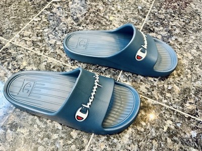   Champion Slide Varsity Badelatschen Badeschuhe Navy Blau Größe 40 Neu