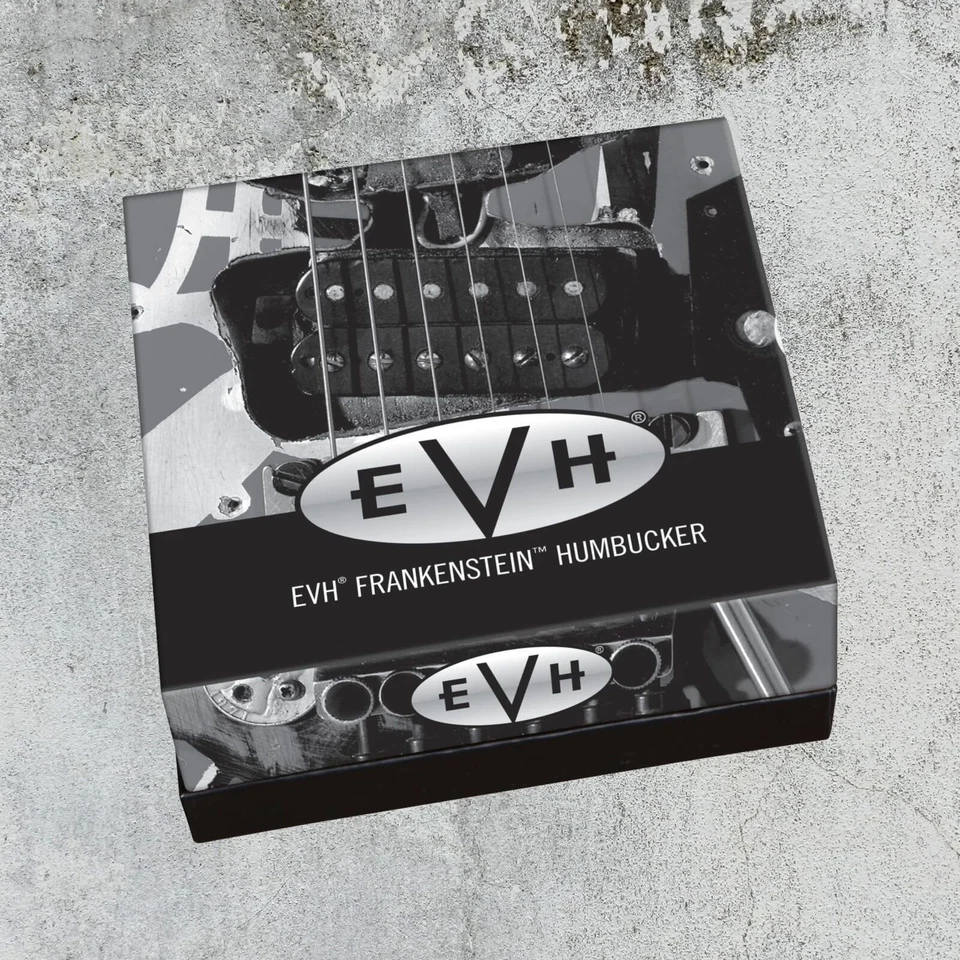Pastilla EVH Frankenstein Humbucker, negra, paquete 0222136000 con paquete de 12 guitarras... Foto 2 de 4