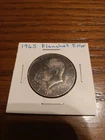 Add it to your collection 1965 Kennedy Half Dollar with planchet error coin