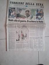 Giornale Corriere della sera del 13 Settembre 2001 - Attacco torri Gemelle