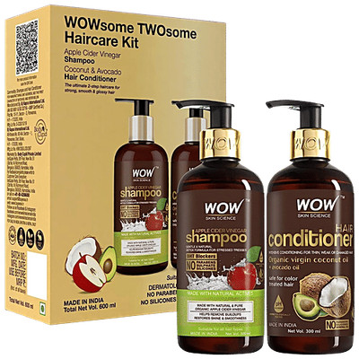 Wow Skin Science Wowsome Twosome Hair Care Combo Kit 2 pcs (300 ml each)
