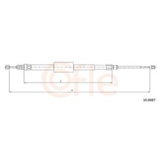 2x Handbremsseil hinten für Renault Megane 2 KM LM0/1 KM0/1 Scénic id84392
