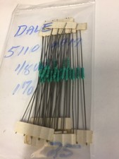 DALE 1/8W 5110 OHM 1 RESISTORS 25 PCS NOS