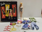 Vintage Barbie Doll Ponytail In Original Swimsuit,Accessories And Case 1960s?