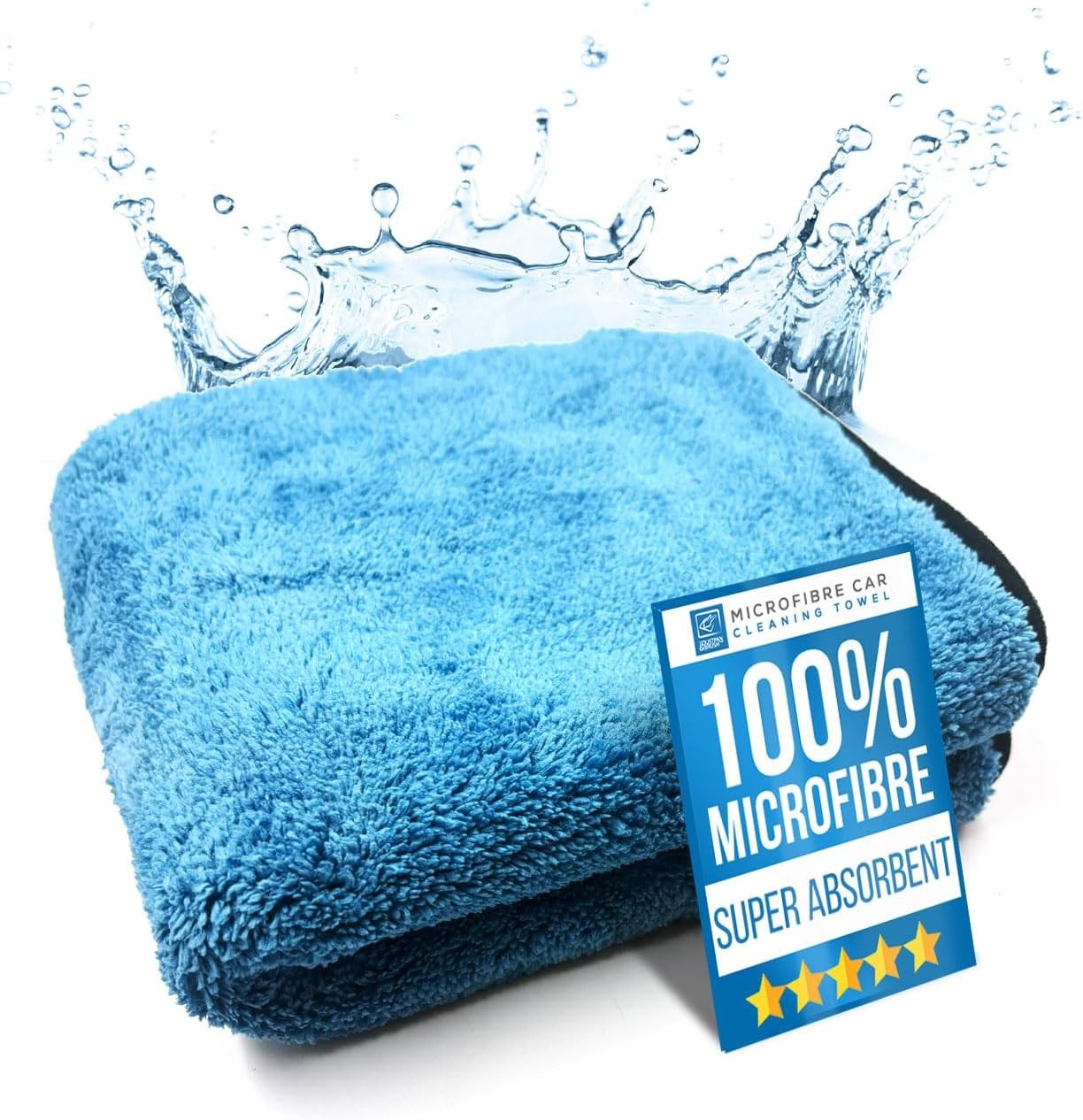 Microfibre Car Drying Towel Thick, Super Absorbent, Lint Free 40cm x 40cm Micro