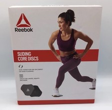 Reebok Core Sliding Discs - Dual Sided Workout Sliders for Carpet & Hardwood NEW