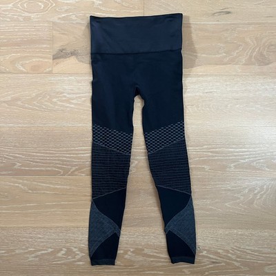 Spanx Look at Me Now Seamless Moto Leggings Indigo Sky Blue Small NWOT