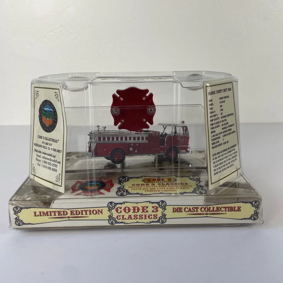 Code 3 Classics LA County Fire Department Fire Engine Limited Edition #12954 - Image 3 of 4