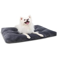 KSIIA Washable Dog Crate Bed Kennel Mat for Medium Dogs,29 x 21 Inch,Gray Gray