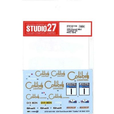 Studio 27 1/24 Escort Mk1 Calibri 1Rac 1974 Decal