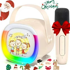 JYX Mini Karaoke machine Set, Portable Karaoke Speaker Bluetooth Wireless Mic