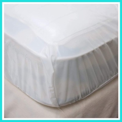 4Gauge Vinyl Plastic Mattress Protector Fitted Sheet Style Waterproof Mattres...