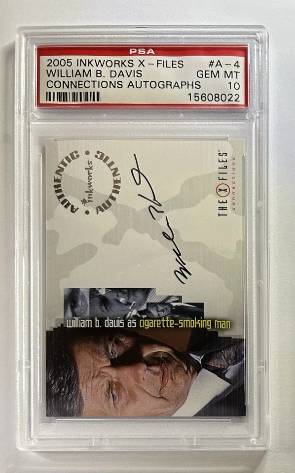 2005 Inkworks X-Files Auto A4 William B. Davis Autograph PSA 10 GEM MINT - Image 3 of 3