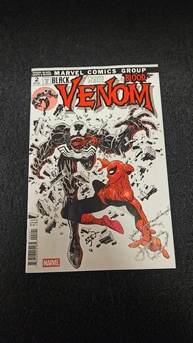 2025 MARVEL COMICS VENOM BLACK WHITE & BLOOD #2 VINTAGE VARIANT NM ERIK LARSEN