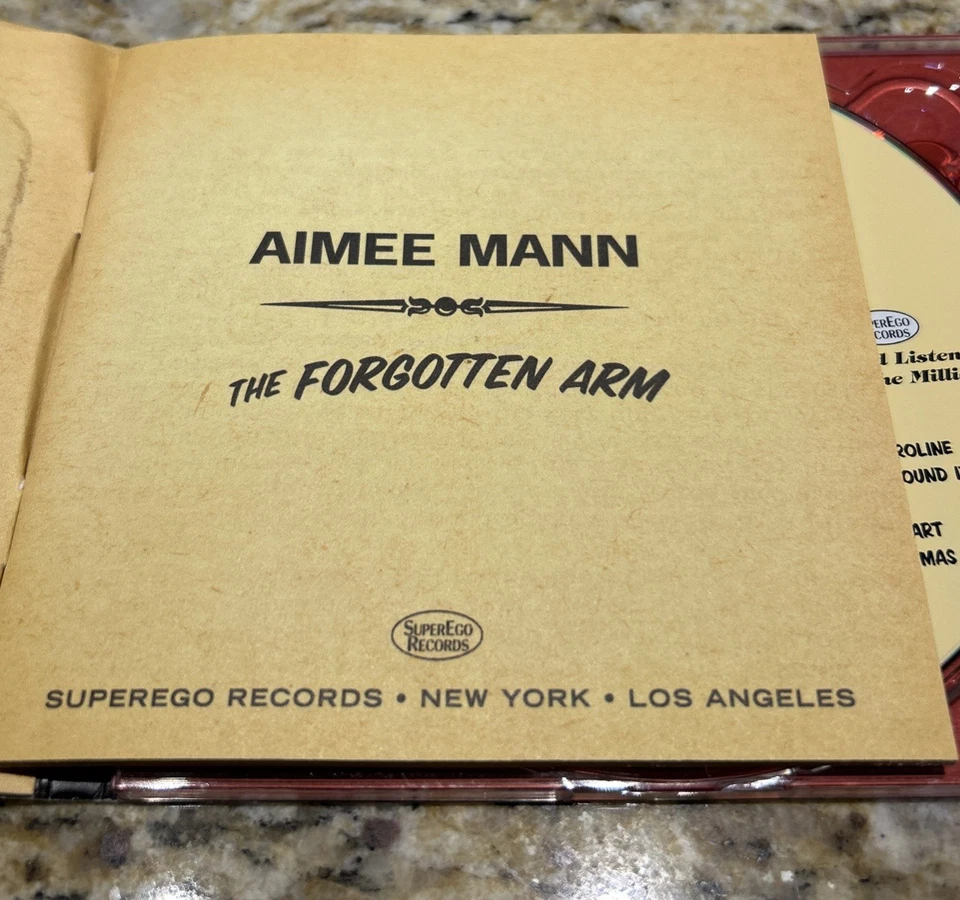 THE FORGOTTEN ARM- BY AIMEE MANN CD DIGIPAK 2005 SUPEREGO RECORDS SE 0018 - Image 3 of 4