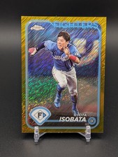 2024 Topps Chrome NPB Japan #128 Ryota Isobata (Running) Gold Shimmer /50