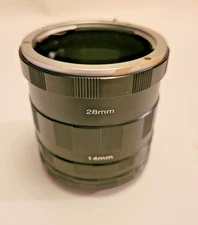 Fotodiox Extension Tube Set 7mm 14mm 28mm Canon EF Mount Macro – New